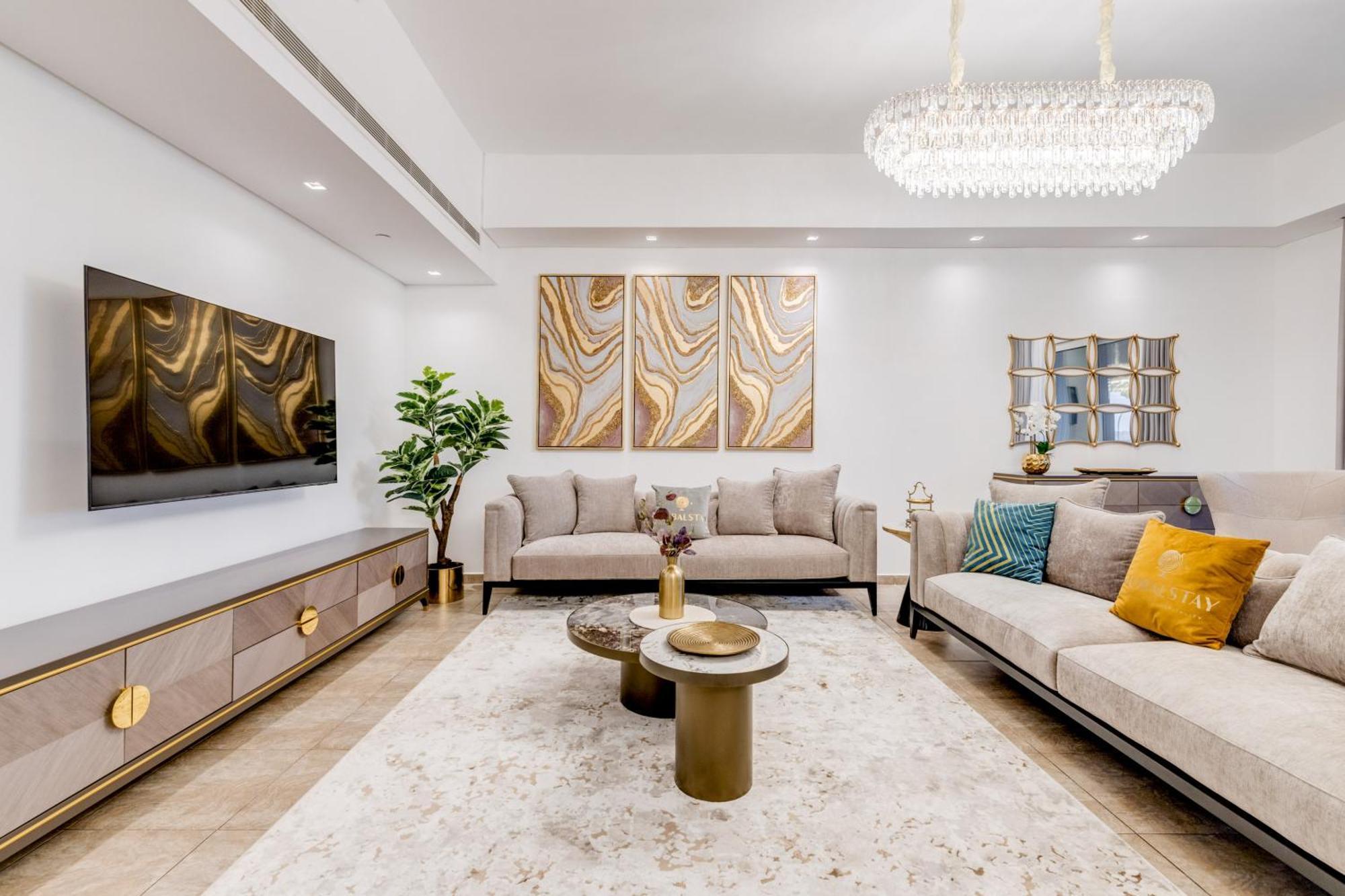 Globalstay. Luxury 3 Bedroom + Maid Townhouse With Sea View * دبي